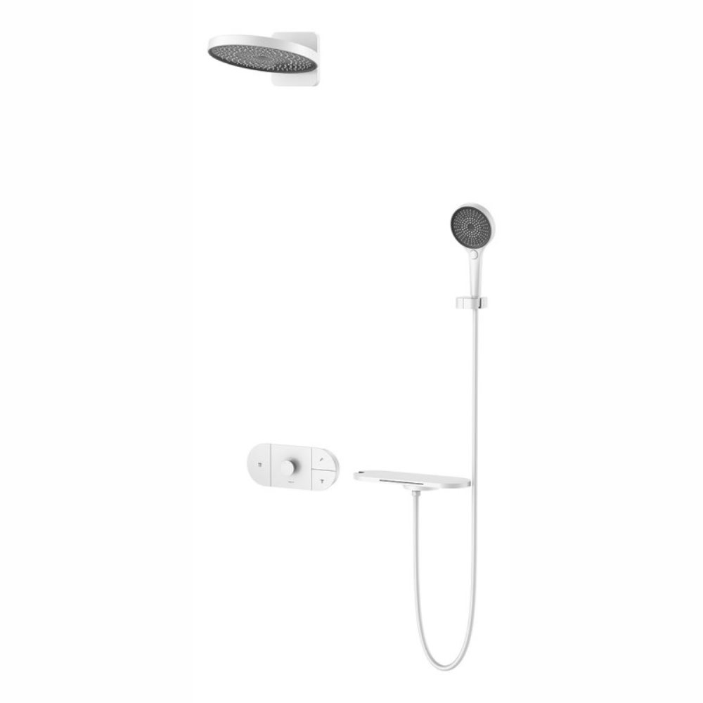 Душевая встройка Vincea Futura с изливом Белый матовый