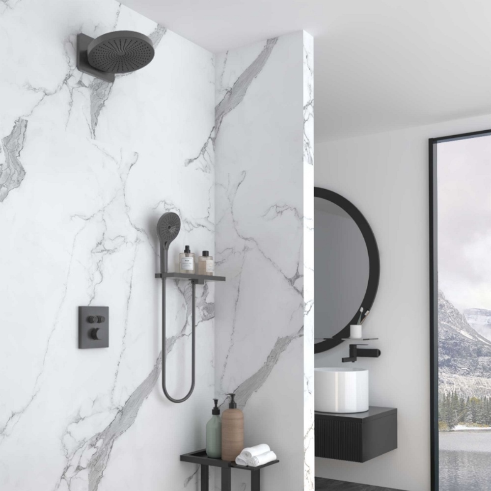 Душевая встройка Vincea Inspire Вороненая сталь — изображение 2