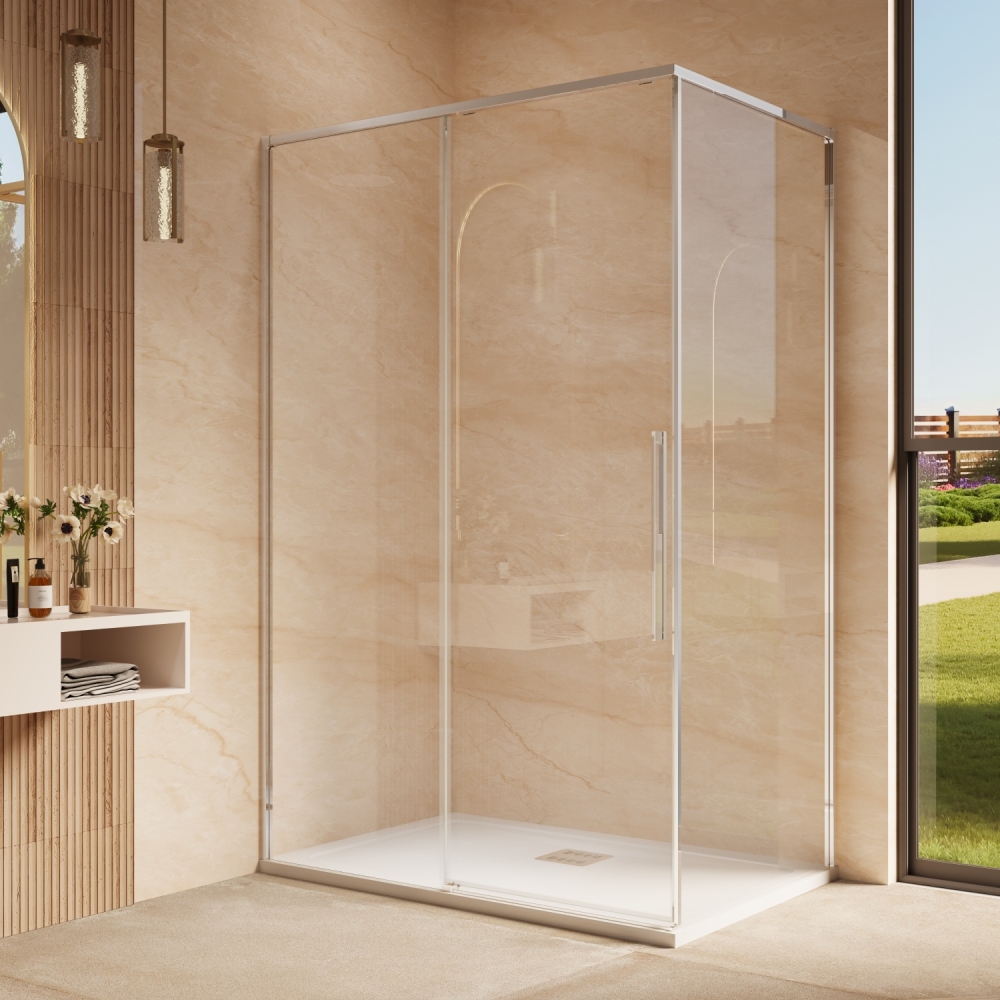 Душевой уголок Vincea Ultima Хром / Прозрачное