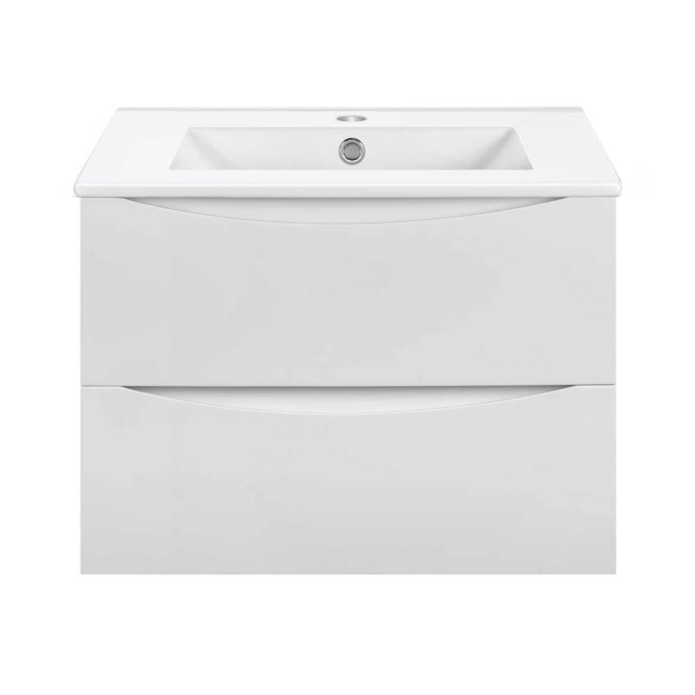 Тумба подвесная Vincea Mia Slim 70 Белый глянцевый