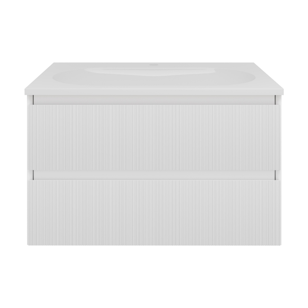 Тумба подвесная Vincea Welle 80 Белый матовый