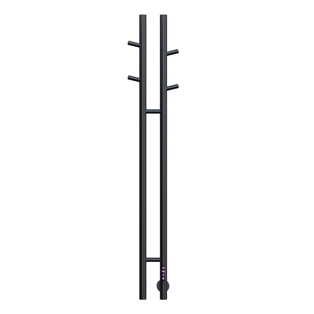 Полотенцесушитель электрический Vincea VTD-1D2 12х130 Черный матовый