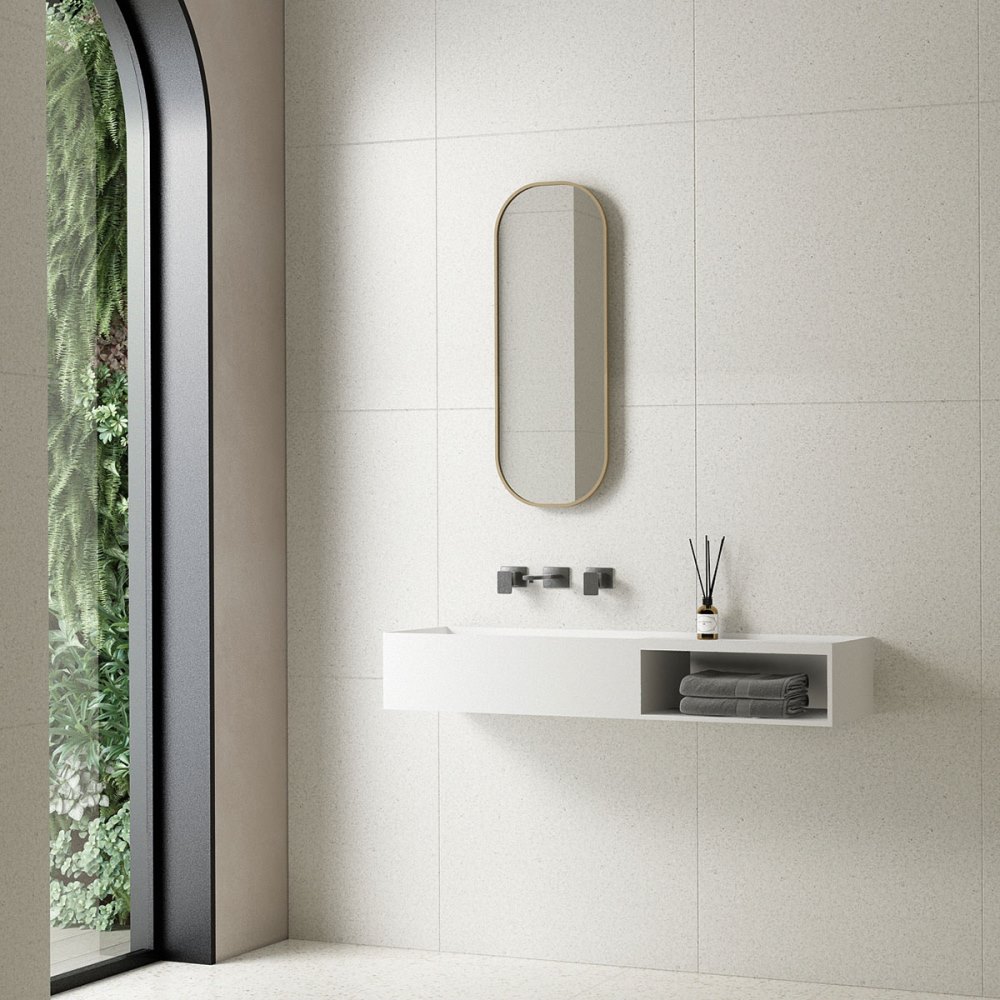 Раковина подвесная Vincea Solid Surface 80 Белый матовый — изображение 3